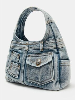 Zara Denim Handbag in Denim Blue. Brand new!